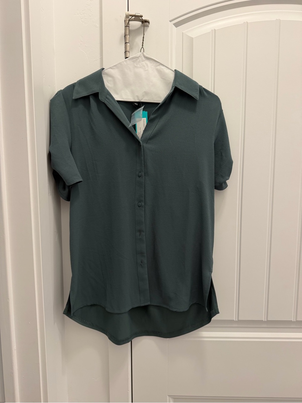 green blouse